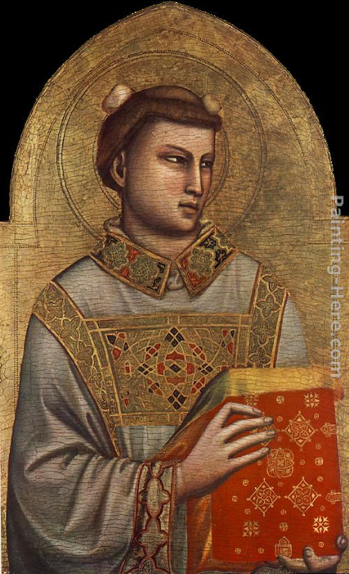 Saint Stephen painting - Giotto Saint Stephen art painting